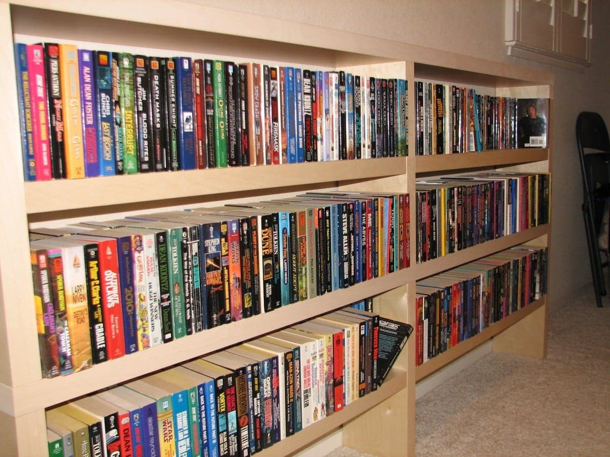 slim paperback book case IKEA Hackers
