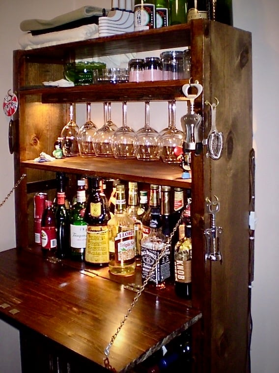 IKEA IVAR home bar hack