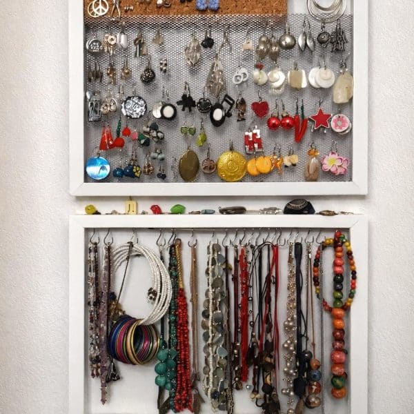 ikea picture frame jewelry organizer display