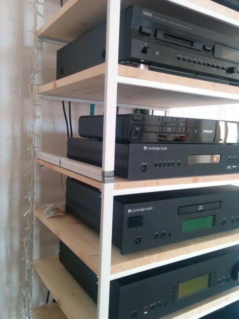 IKEA Antonius multi-tiered hi-fi rack