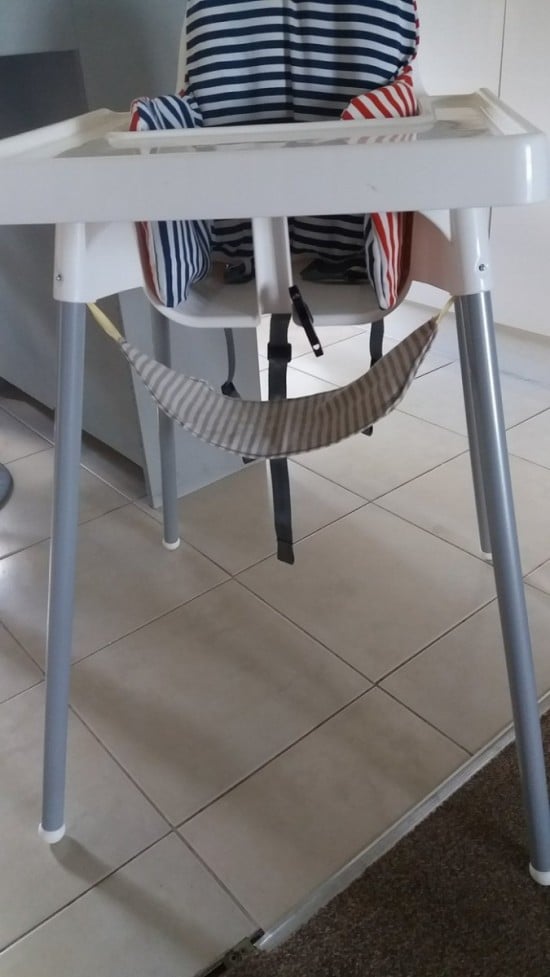 DIY foot rest on IKEA Antilop high chair IKEA Hackers