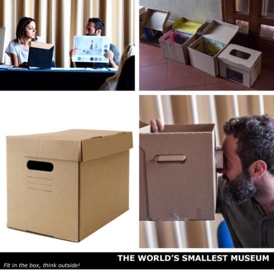 Papibox The Smallest Museum in the World. Stay in the (Pappis) box, think outside!