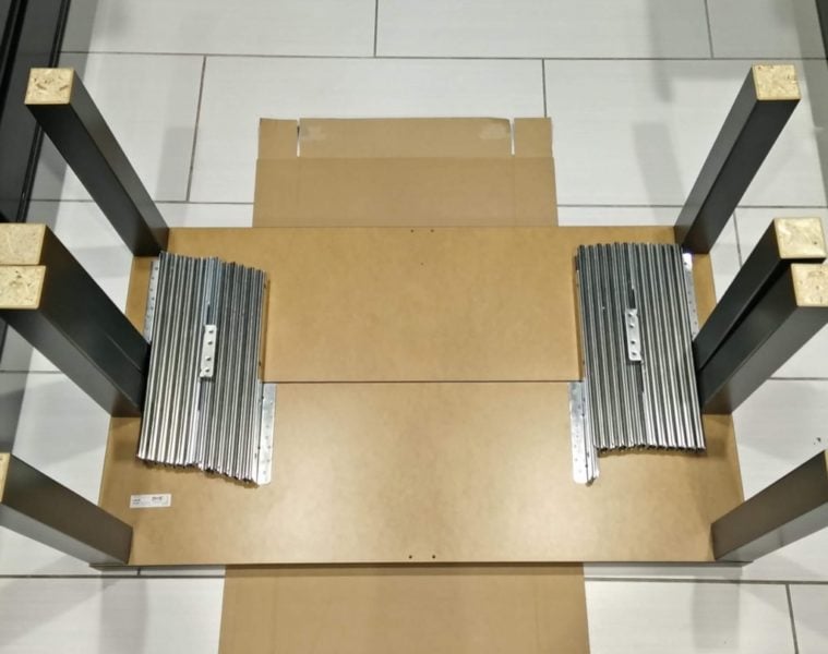 Extendable Board Game Table made from IKEA TV stands
