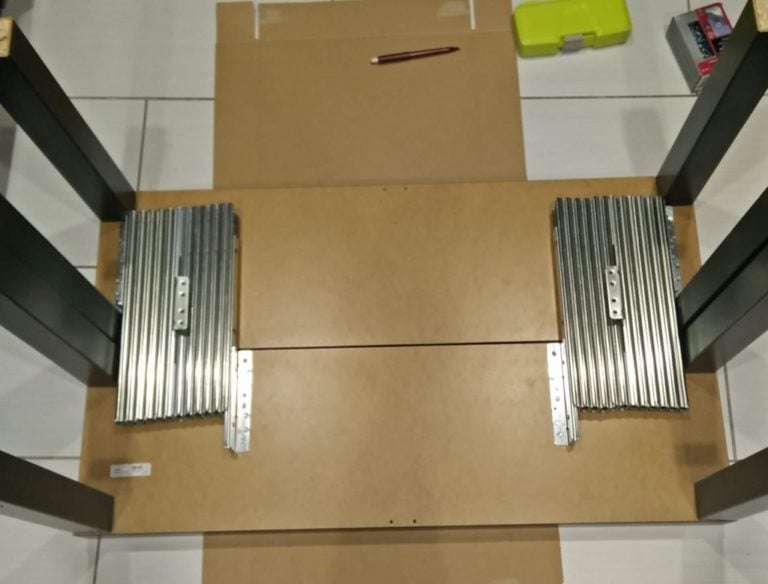 Extendable Board Game Table made from IKEA TV stands