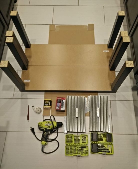 Extendable Board Game Table made from IKEA TV stands