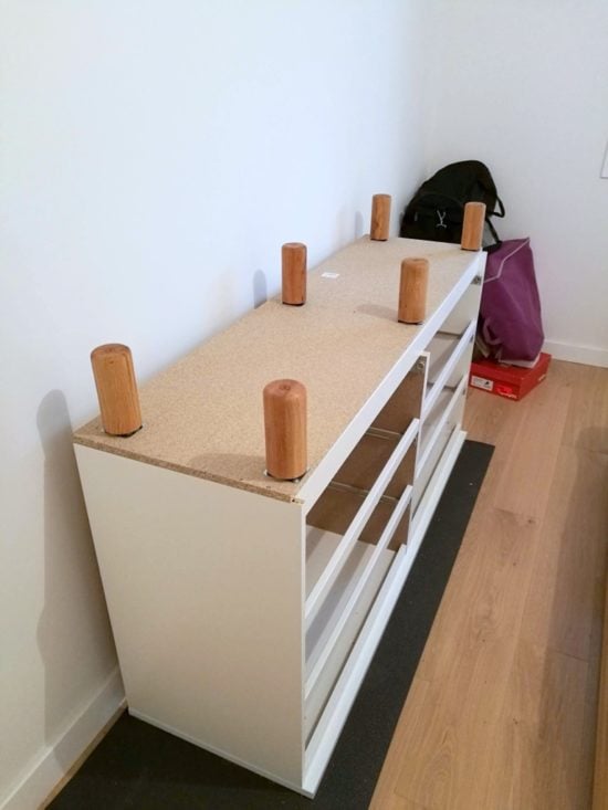 Harold's Renovation Blog Mind the gap Fit IKEA MALM over a tall baseboard