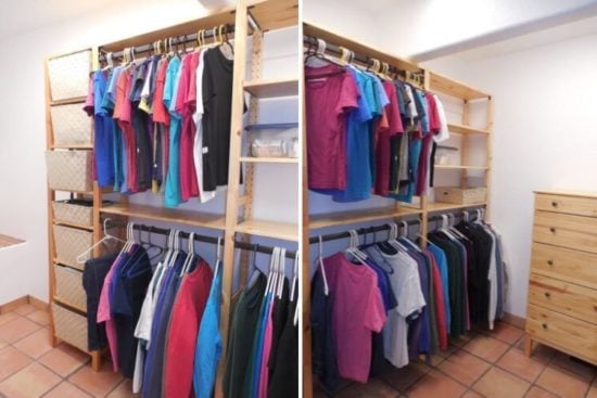 Restyling IVAR into an open closet system