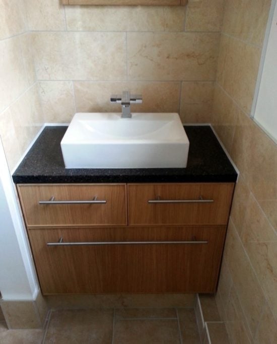 Bathroom alcove with Maximera drawers IKEA Hackers