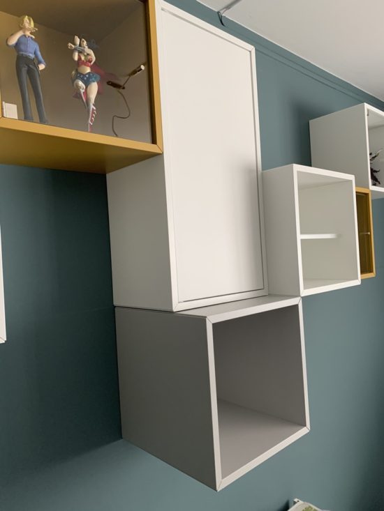 Cheap and easy EKET shelf inserts. No cutting required. IKEA Hackers