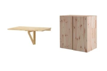 Make a drop leaf table with storage in 5 minutes