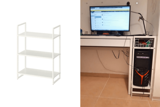 Cpu Side Rack Idea A clever twist turned a basket into a modern coat rack