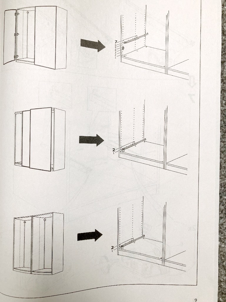 IKEA PAX KOMPLEMENT Wardrobe Rail Brackets – Grey – 2 Brackets & 4 Screws – 130627 100325