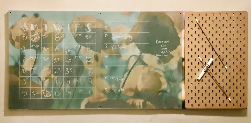 How We Made A Custom Family Calendar Command Center