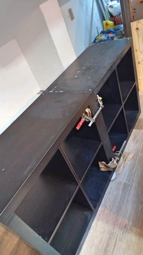 How to connect two KALLAX shelving units into one IKEA Hackers