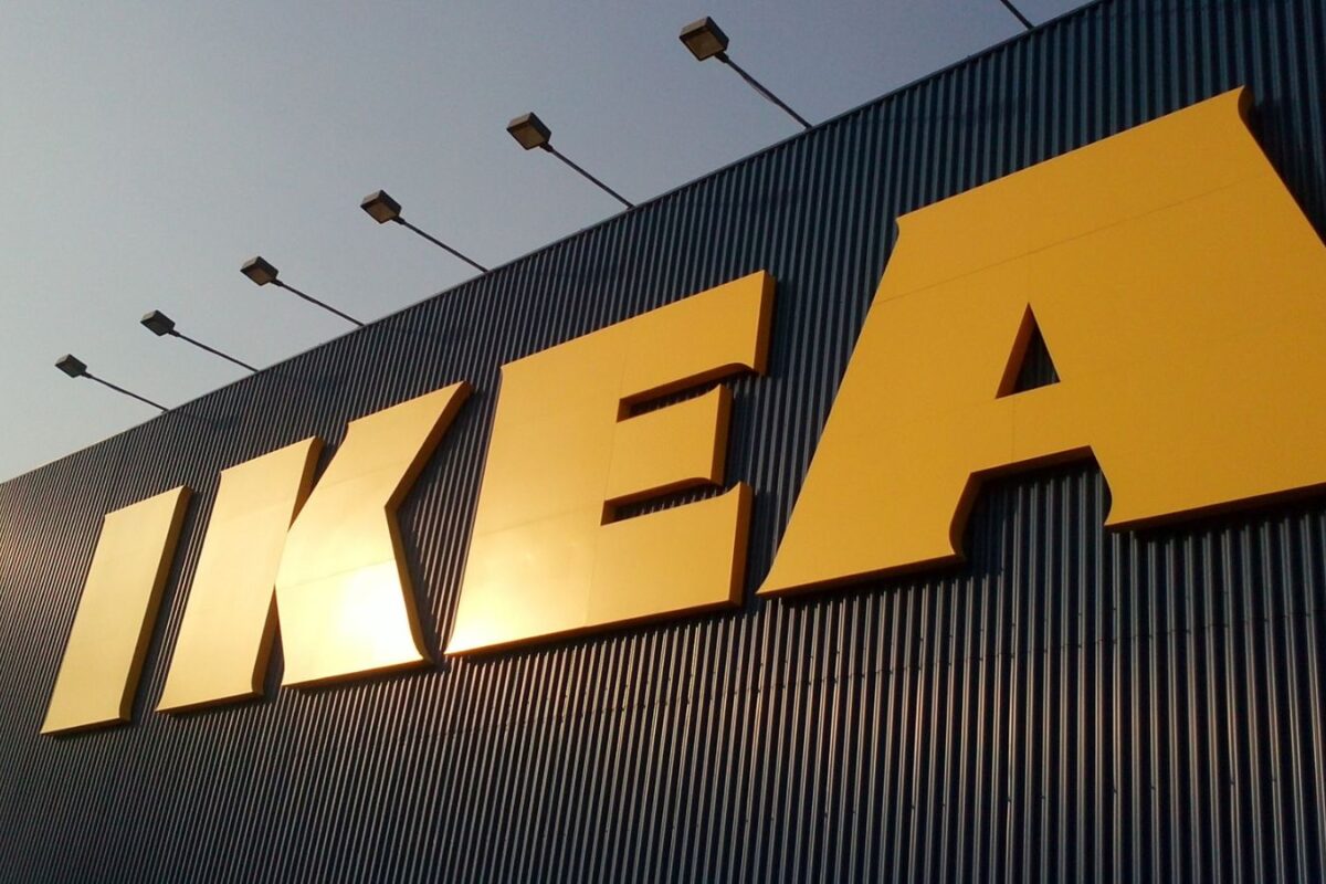 IKEA logo on store front