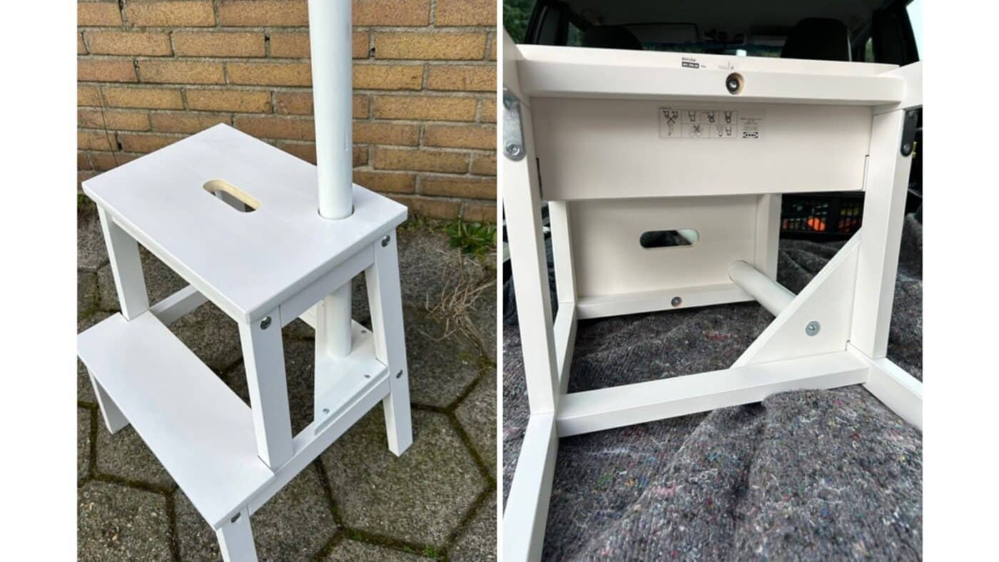 Ingenious IKEA Hack Transforms Step Stool into a Senior-Friendly Aid