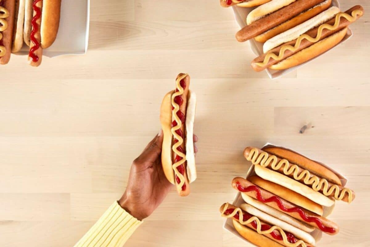 IKEA Hot Dog and Veggie Dog