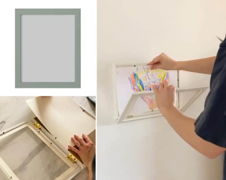 picture changing frames ikea hack