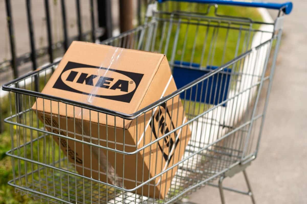IKEA Box in trolley, cart