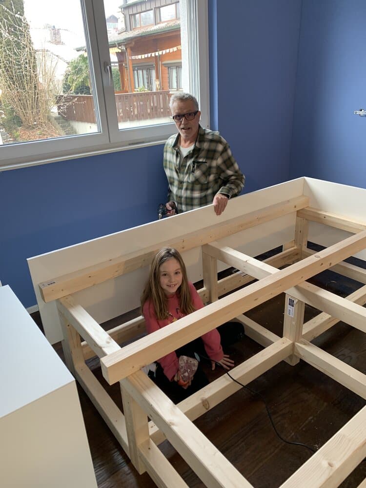 DIY platform bed - frame