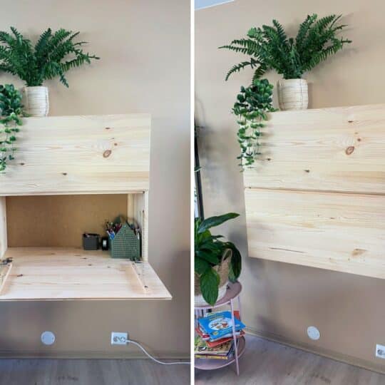 Make an awesome Murphy Desk with IKEA BESTÅ