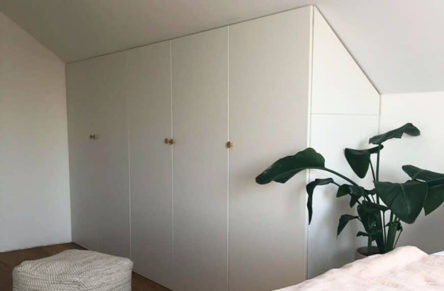 sloped ceiling closet hack