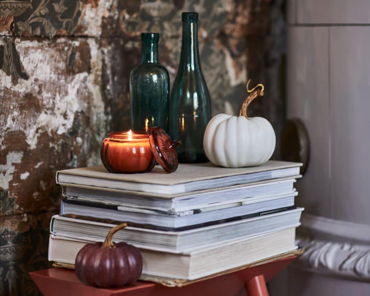 $30 IKEA Challenge: My Festive Fall Home Decor Vignette