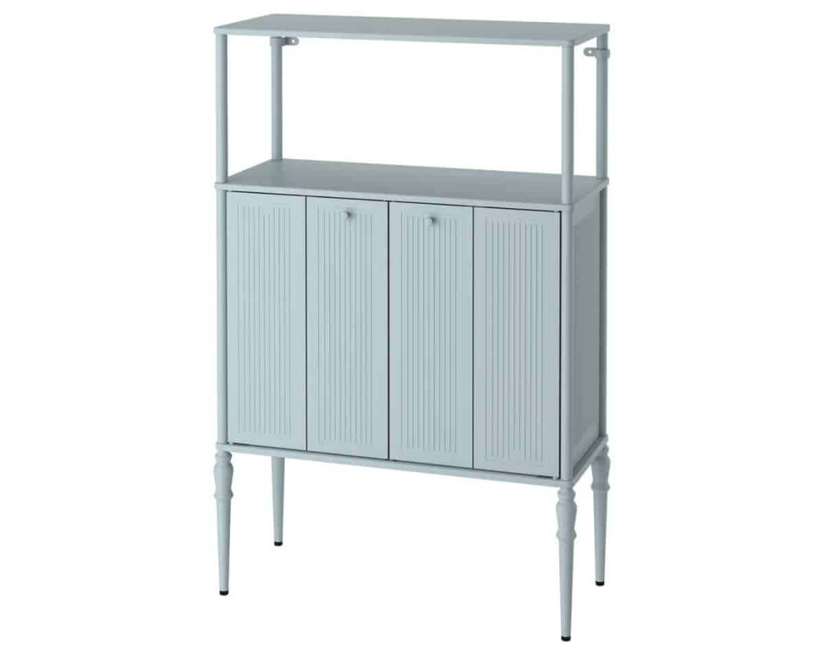 IKEA SÅGMÄSTARE Light Gray-Blue Tall Cabinet