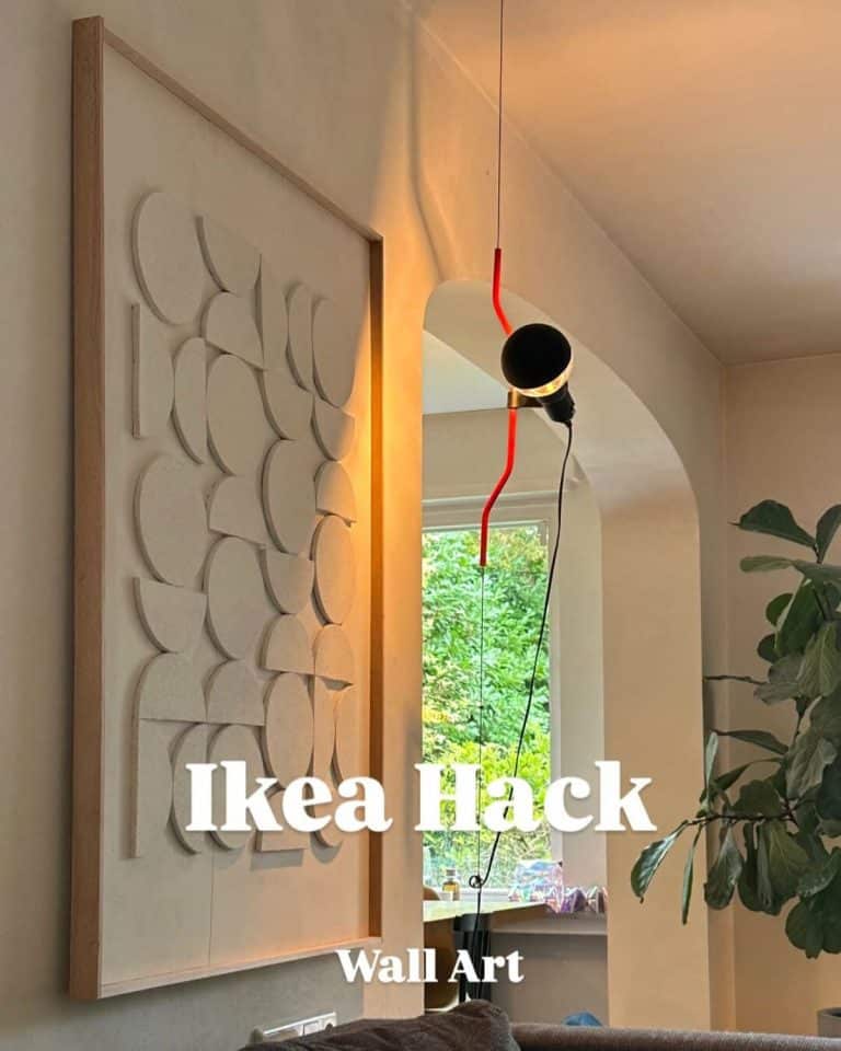 IKEA 3d wall art using IKEA HEAT trivets