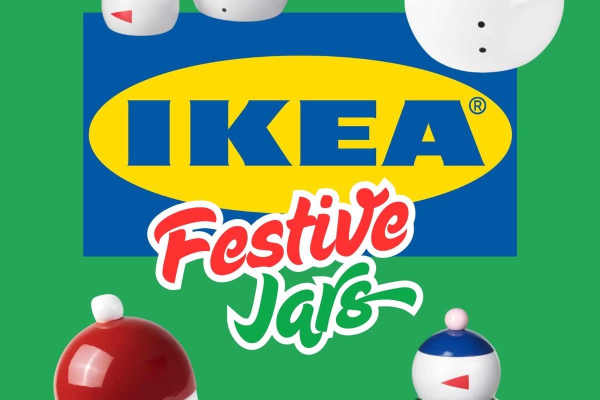 IKEA VINTERFINT Cookie Tins - Santa Claus Jar, Snowman Jar With Lid, Set of Snowman Tins