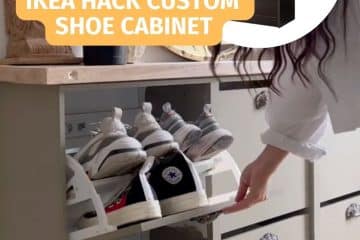 ikea bissa shoe storage hacked into custom slim shoe cabinet