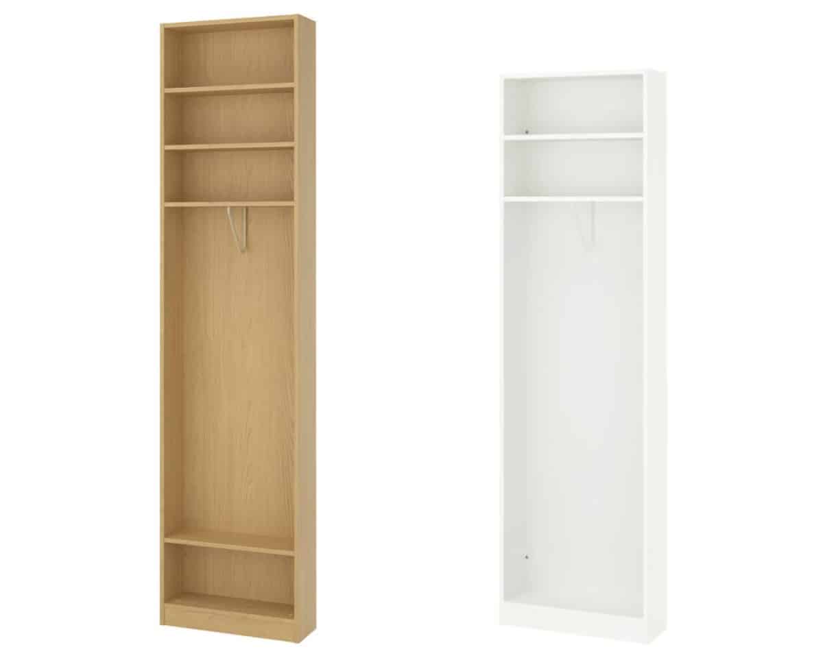 PAX add-on end unit in oak effect and white