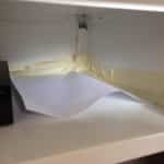 Step 1: Before Cutout - Protecting the cabinet