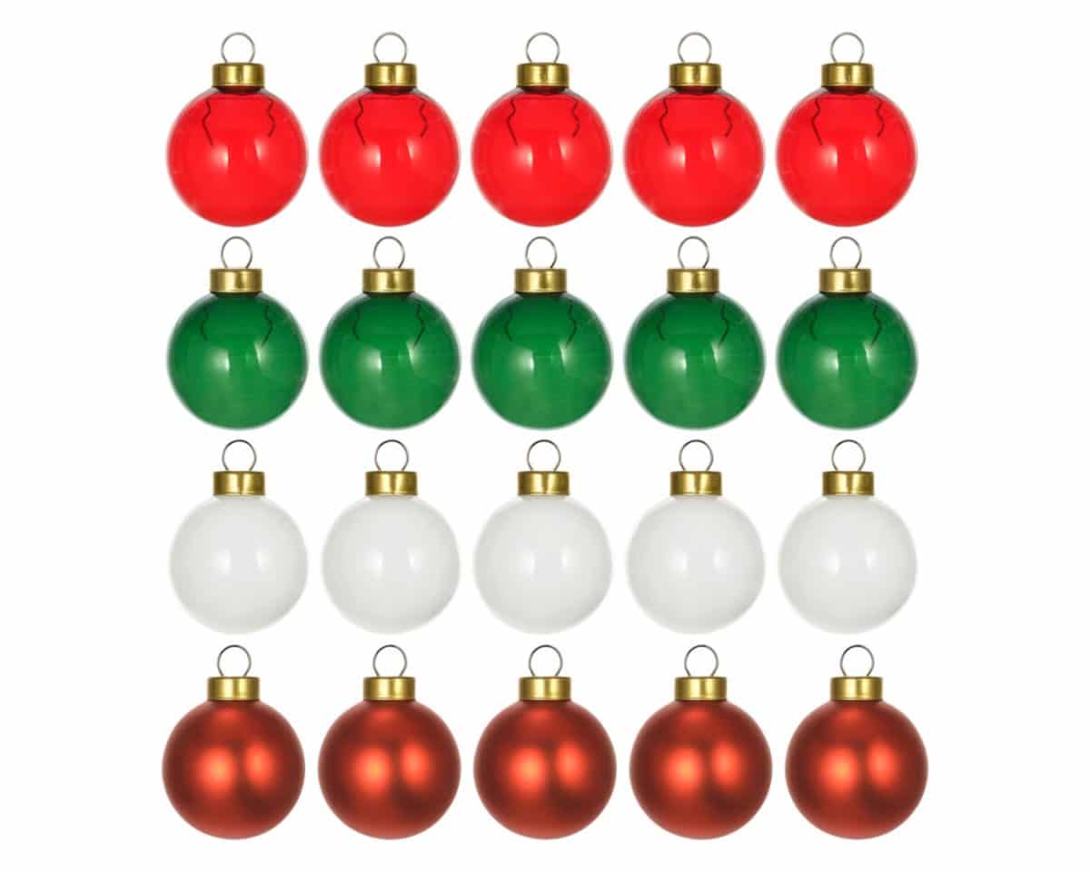 12 - IKEA Hackers Christmas decor ideas for a classic red and green look with VINTERFINT Baubles