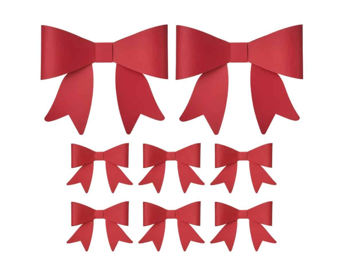 VINTERFINT Red Bow Ornaments