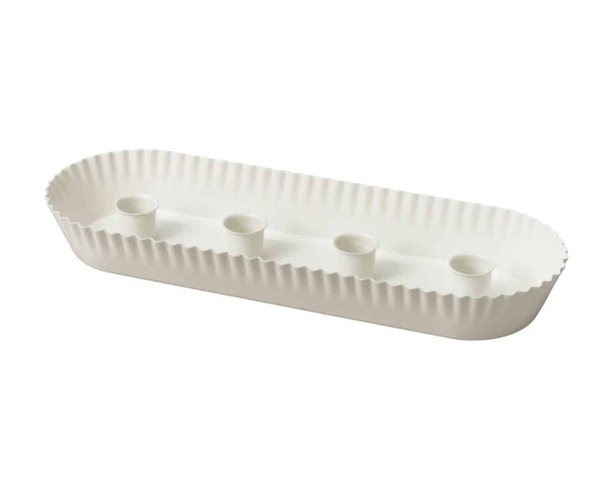 19 - IKEA Hackers VINTERFINT White Candlestick for Four Candles