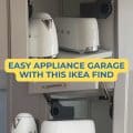 Appliance garage made from IKEA pull out shelf
