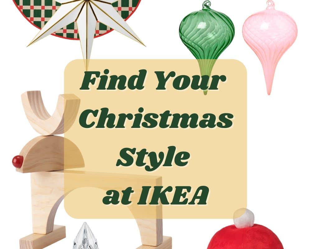 Christmas decor ideas with IKEA Finds