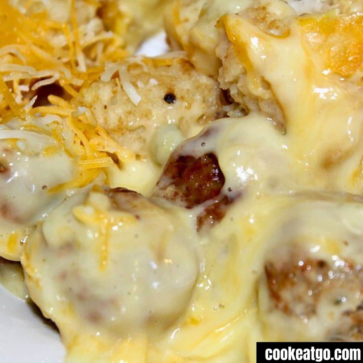 Meatball-Tater-Tot-Casserole-Served- - IKEA Hackers meatball tater tot casserole recipe