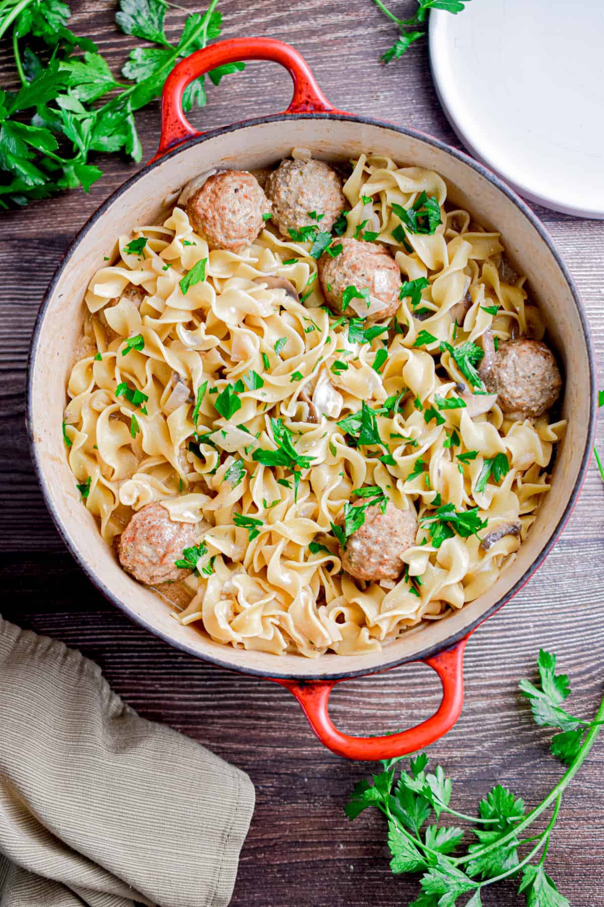 one-pot-meatball-stroganoff-2 - IKEA Hackers One Pot Meatball Stroganoff (Ready in 20 Minutes!)