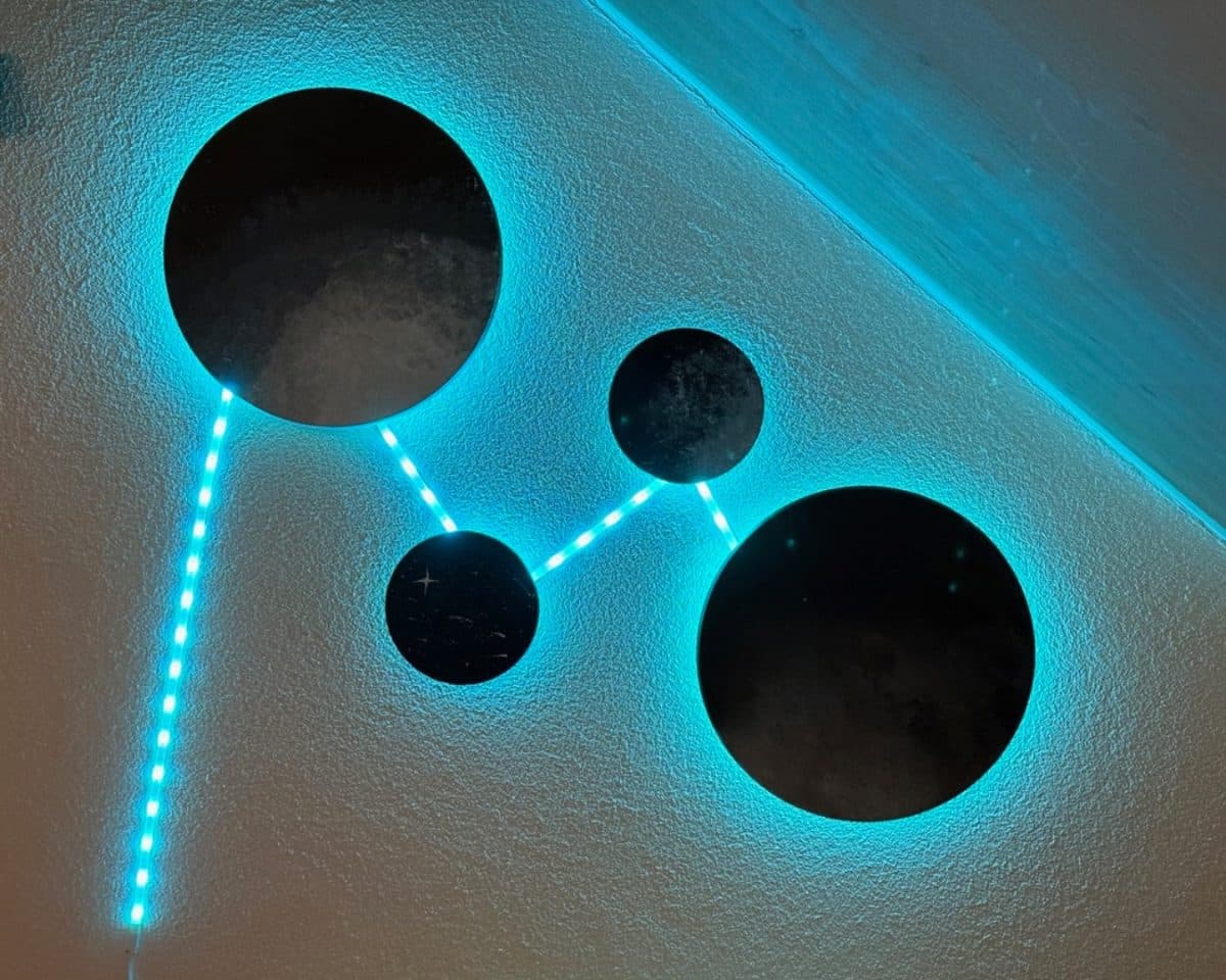 backlit lunar landscape lights - IKEA Hackers backlit lunar landscape lights