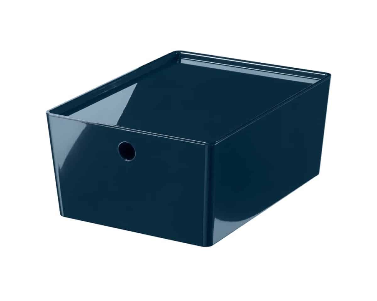 KUGGIS Black-Blue Box With Lid | IKEA.com