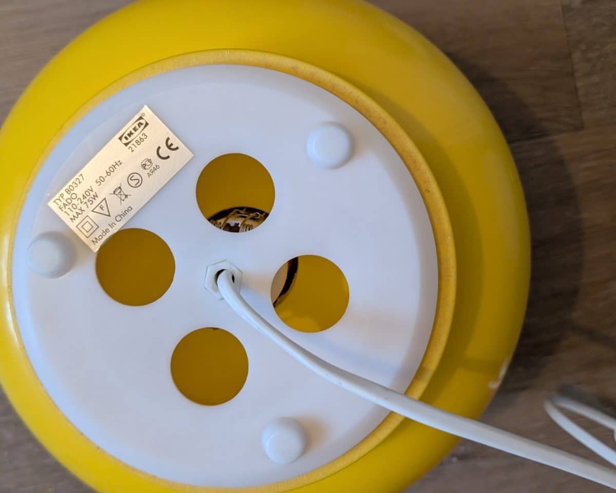 3 - IKEA Hackers Install the lamp socket into LEGO storage head