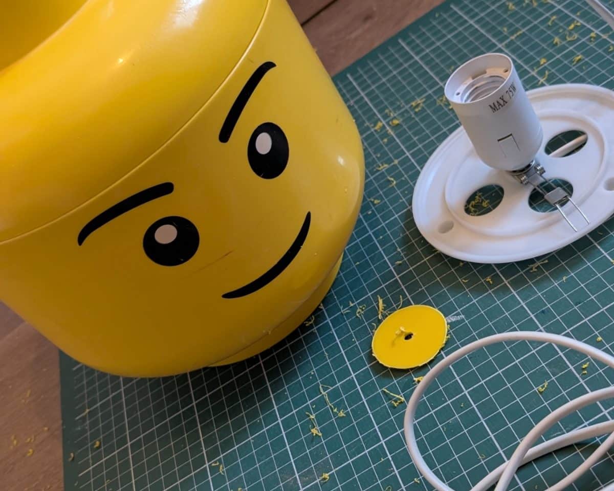 4 - IKEA Hackers materials for a LEGO lamp