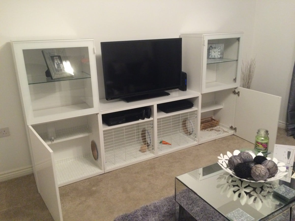 IMG_8708 - IKEA Hackers IKEA BESTÅ bunny hutch hack