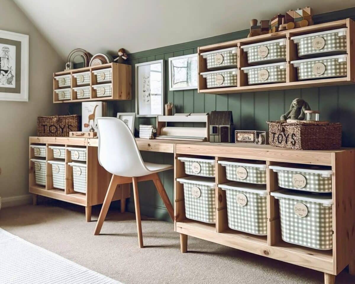 IKEA TROFAST kids desk with storage