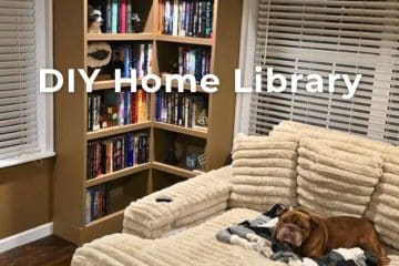 DIY home library billy bookcase hack