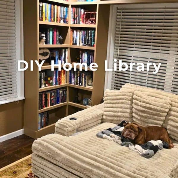 DIY home library billy bookcase hack