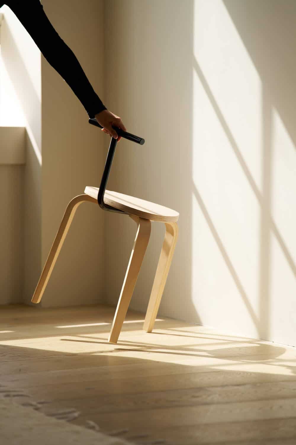 Backrest for IKEA KYRRE stool by b.arc