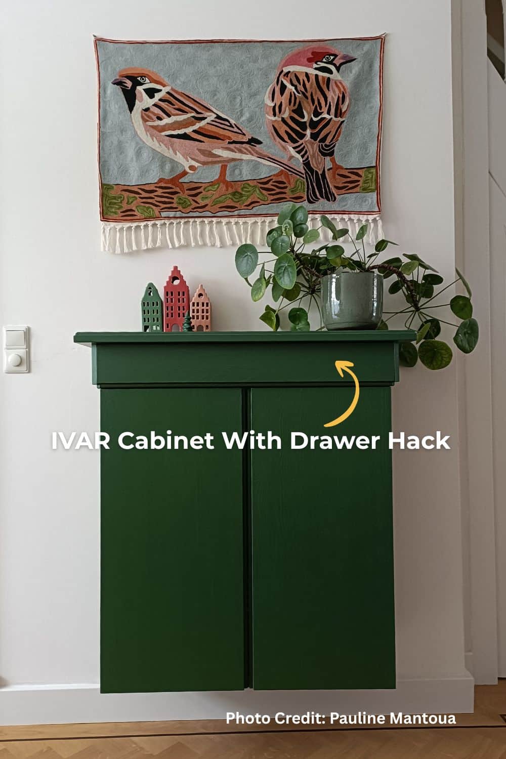 IKEA ivar cabinet with drawer hack